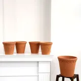더플라워포터리 모던 브라운 조각 토분 D19x18cm