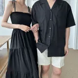 남녀 커플 비치웨어 허니문커플룩 썸머룩 커플세트