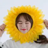 응원용품 해바라기 얼굴 가면 체육대회 운동회 장기자랑 소품