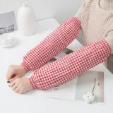 체크 팔토시(레드)