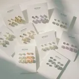 베이직 진주 큐빅 귀걸이 세트 6종 모음전 심플 기본 펄
