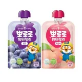 워터젤리 포도 복숭아 아기 어린이 간식 10개 120ml 20개입