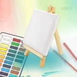 미니 이젤+캔버스 세트10X10cm 테이블이젤 미니캔버스액자