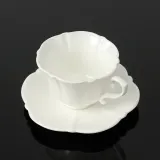 메르씨 꽃잎 도자기 커피잔 세트(185ml) 순백 홍차잔
