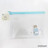 캐릭터 MOFUSAND 블루 투명 모후샌드 파우치 미니