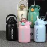 스포츠보틀 텀블러 물병 헬스 보온보냉 대용량자재 빨대 손잡이 물통 850ml 대용량텀블러