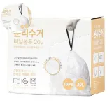 재활용분리수거 대용량비닐봉투 분리수거 비닐봉투 20L 100매 50cm x 55cm 10개