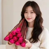 비누꽃 장미 한송이 한다발 꽃바구니 선물 기념일 데코 장식 인테리어 조화