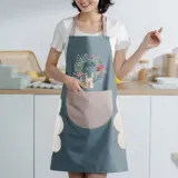 토끼 방수 앞치마 주방 어린이집 포켓 미술 공방 화방 네일샵 미용실