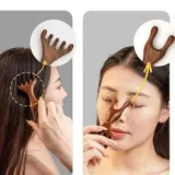 지압 더블헤드 원목 괄사빗 지압빗 자연소재 원목 생활건강 더블헤드 안마