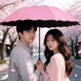 꽃무늬 양우산 암막 자외선차단 여름 양산 겸용 우산 접이식 일상나들이 여행용
