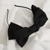 [엔젤슈슈] 새틴 왕 리본 헤어밴드 헤어액세서리