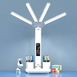 아이코지 플리커프리 LED 스탠드 시계 책상 학습등