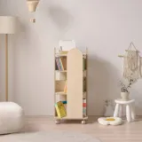 디포랙 3단 회전 책장 (바퀴형)