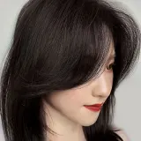 C컬 부분가발 헤어피스 5p세트(블랙)