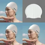 실리콘 수영모 화이트 수모 바캉스