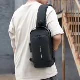 남성 슬링백 분리수납 잠금장치 여행 보조가방