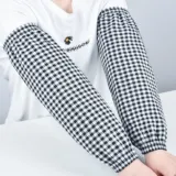 작업 미술 밴드형 원예 체크 팔토시