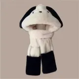 바라클라바 털모자 장갑 일체형 멍멍이 모자 목도리 포켓 타입