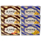 크라운제과 초코하임 142g+화이트하임 142g 각3개씩