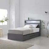 허블 LPM LED조명 독립 SR메모리 매트리스 수납침대SS