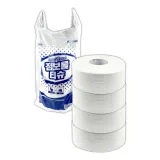 점보롤티슈 140m 2겹 4롤 화장지 - D