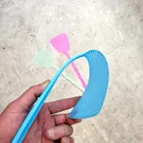 랜덤컬러 가벼운 파리채 옛날 모기채