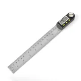 360도 디지털 각도기(20cm)/목공용 스틸자 각도측정기