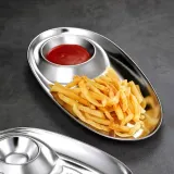 304스텐 소스칸 찍먹 접시 2p 소스종기
