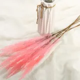 핑크뮬리 조화 꽃다발 인조 분홍 핑크 갈대 팜파스