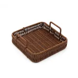 베스트 사각 라탄짜임 트레이(22cm) 소품 라탄바스켓