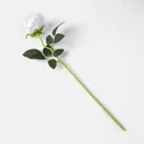 로즈가든 벨벳 장미 조화(화이트) 셀프웨딩 부케
