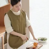 4컬러 다용도 주방 카페 작업용 앞포켓 조끼 앞치마