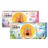 모나미 모니주 수채물감 6ml 12색 새학기 준비물 이름표 견출지 세트