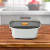 전자레인지 직사각 스텐 밀폐용기 250ml 반찬통