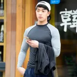 남성 래쉬가드 비치웨어 솔리드 티셔츠 레시가드