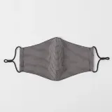 체크패턴 다회용 면마스크/빨아쓰는 입체마스크(블랙)
