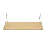 공간데코 벽선반(60x19.5cm)(내추럴우드) 무타공 선반