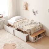 가구산책 대용량 높은수납침대SS 빅서랍 SET DN7113