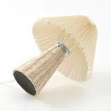 라탄무드 밝기조절 테이블 스탠드 침실 플리츠 조명