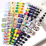 페디팁 네일연장팁 메탈네일팁 네일아트재료 24pcs