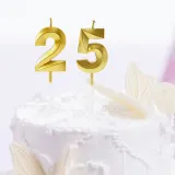 해피니스 골드 숫자 생일초 10개입 생일파티 케익초