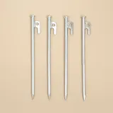 캠핑러브 고강도 단조팩4p세트(20cm) (실버) 텐프펙