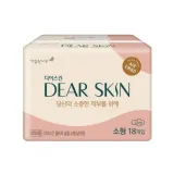 깨끗한나라 디어스킨 에어엠보생리대 소18p 1팩