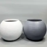 19x25cm 수지 모던 화분 꽃 실내 루나 경량 모던 수지 루나
