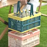 접이식 정리함 손잡이 폴딩 바스켓 펜트리 폴딩박스 피크닉 바구니