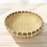 정겨운 대나무 소쿠리 30cm 작은 광주리 바구니 채반