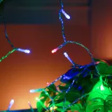 50구 투명선 피켓 LED 컬러전구(5m) 건전지