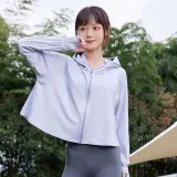 여성 바람막이 후드 크롭 집업 여름 아우터 아노락 4색