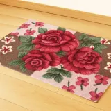 발매트 장미꽃 소 35x58cm